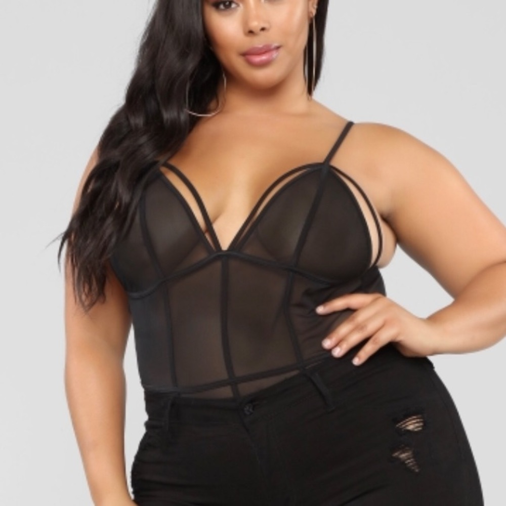 NWT Fashion Nova 3X  Minimalistic Bodysuit